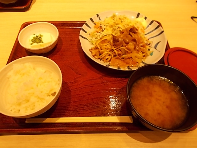 しょうが焼定食