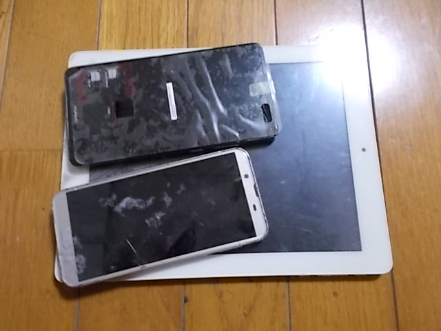 壊れたスマホやタブレット