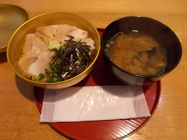 のどぐろ丼＆しじみ汁セット